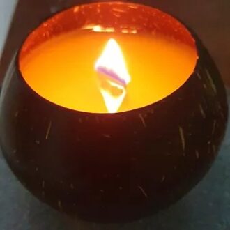 Natural Coconut Shell Scented Candle