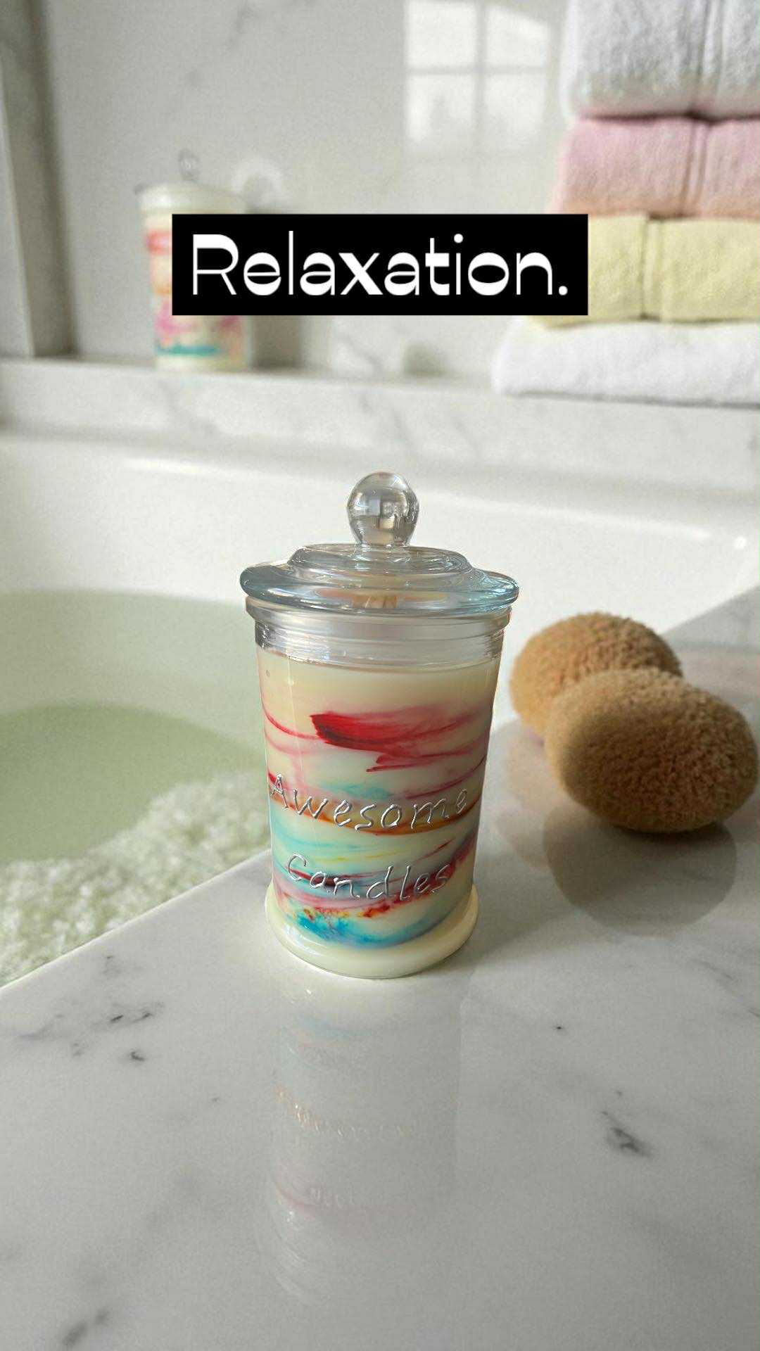 Tie Dye Scented Candles