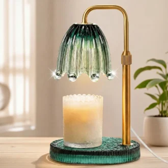 Candle Warmer Lamp with Timer - Electric Wax Melt Warmer with Adjustable Height